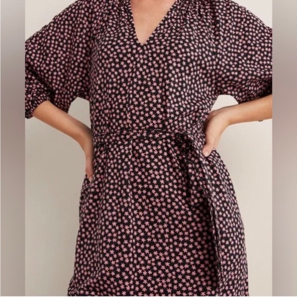 Boden Notch Neck Jersey Midi Dress in Pink size 12R NWT - Picture 2 of 6